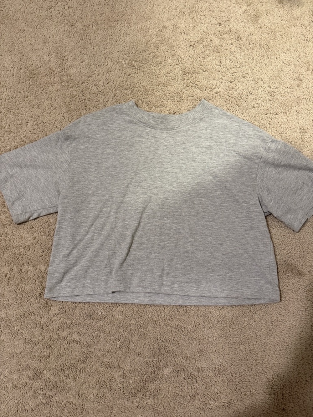 Cotton On Heather Gray Cropped Tee